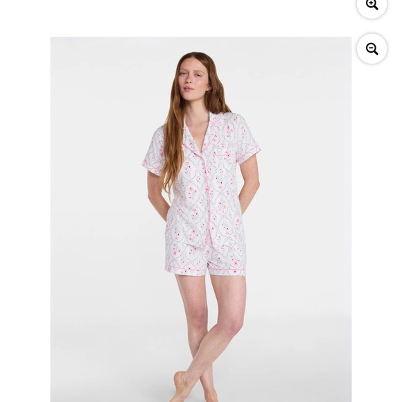 Floral Print Women's Pajama Set - Picture 4 of 9